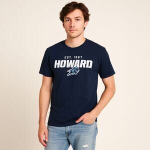 NWT Howard University Bison Navy T-shirt Sz Small